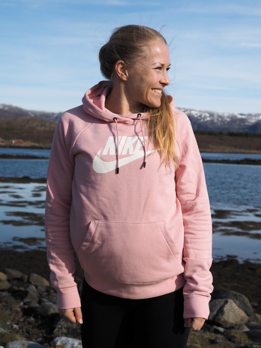 Nike Essential Hoodie Pink Glaze / White