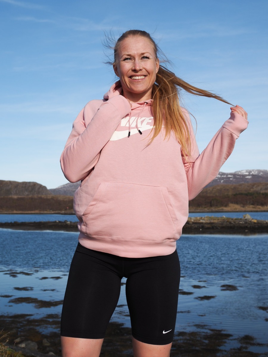 Nike Essential Hoodie Pink Glaze / White