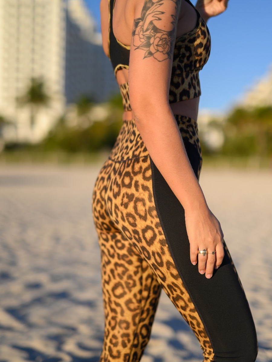 Nike One 7/8 Tights Leopard Club Gold