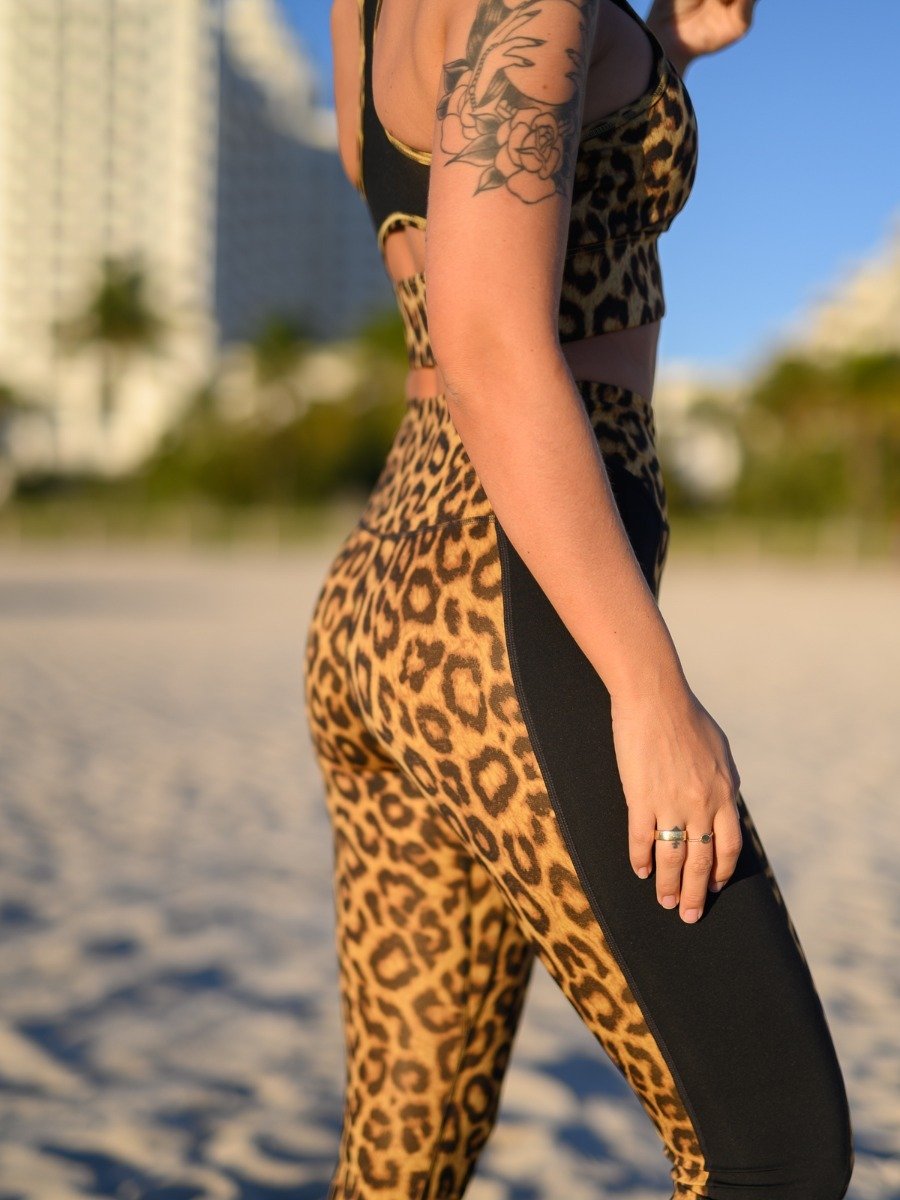 Nike One 7/8 Tights Leopard Club Gold