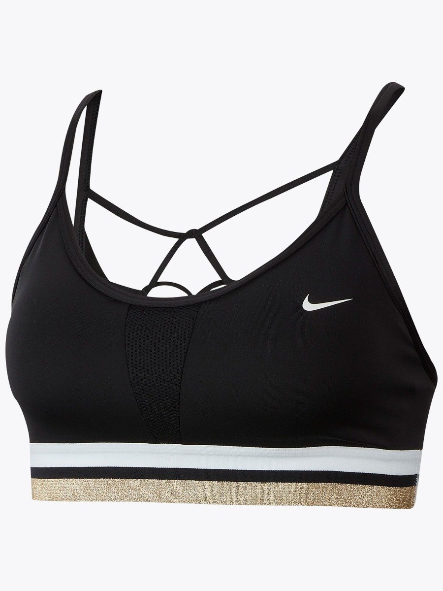 Nike GL DK Indy Bra Black/ White/ Metallic Gold