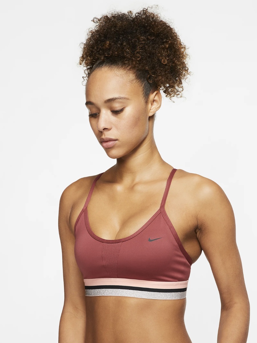 Nike GL DK Indy Bra Cedar/Bleached Coral/Metallic Silver/Black