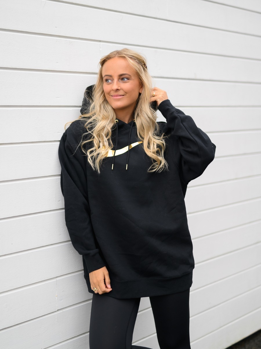 Nike Hoodie BB OS Shine Black/ Metallic gold