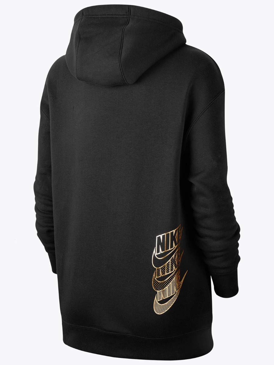 Nike Hoodie BB OS Shine Black/ Metallic gold