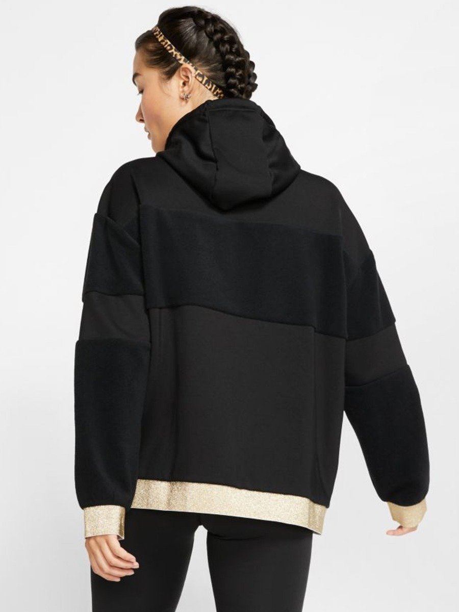 Nike Icon Clsh Fleece Black/ Metallic Gold