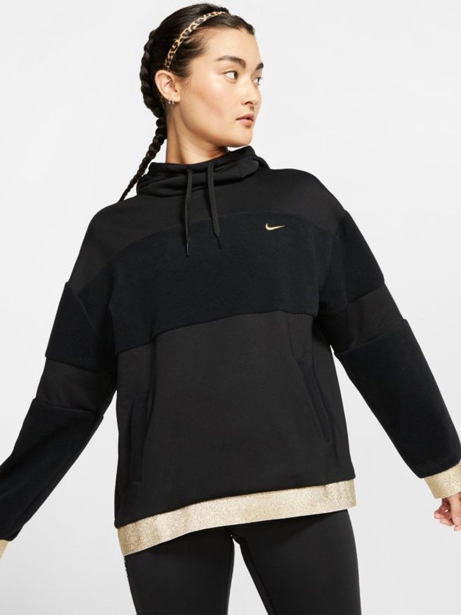 Nike Icon Clsh Fleece Black/ Metallic Gold