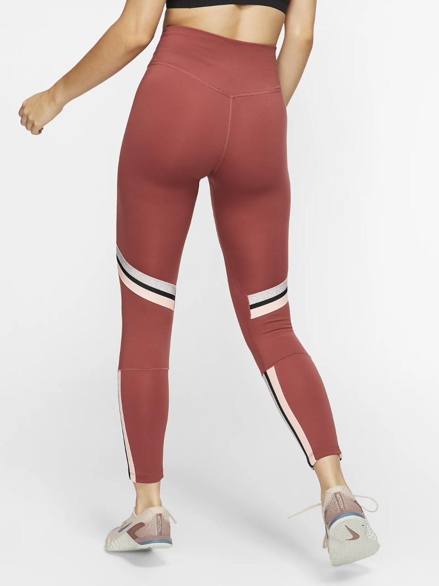 Nike One Icon Clsh 7/8 Tights Cedar/Metallic Silver/Black