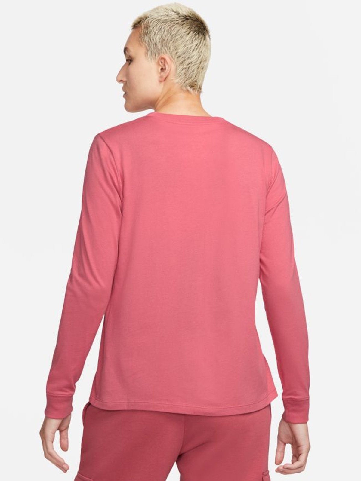 Nike Essential Long Sleeve Tee Archaeo Pink / White