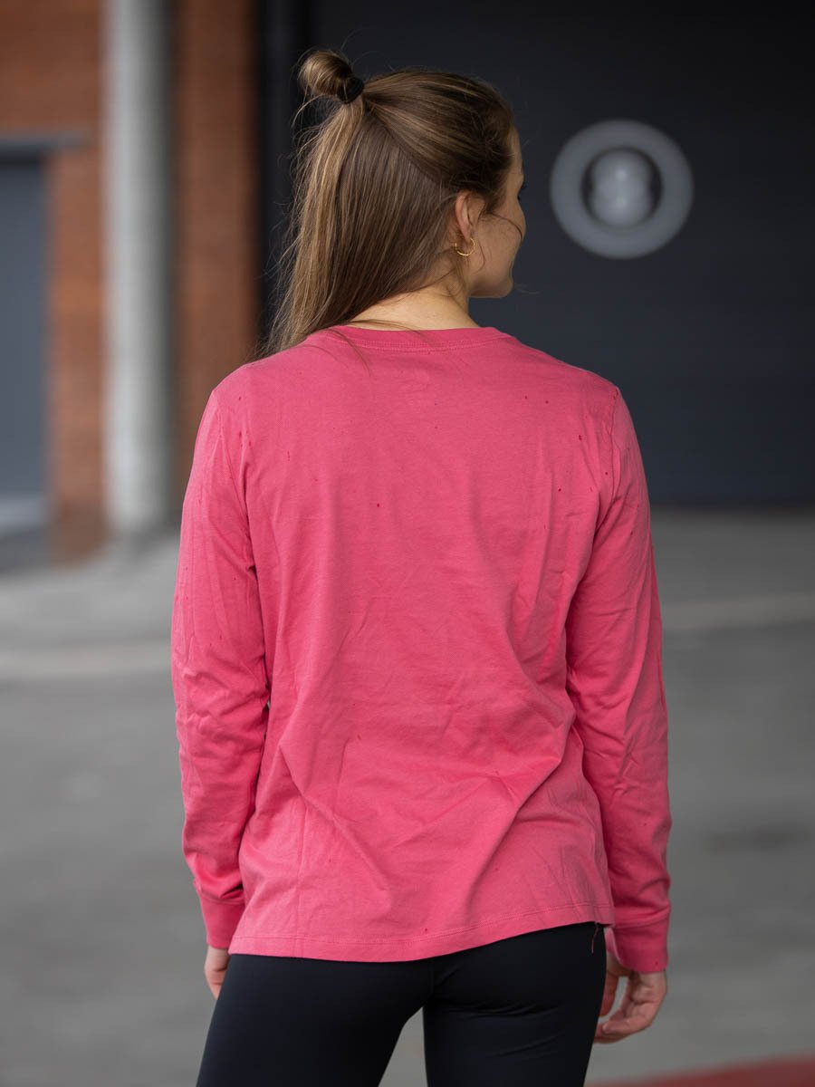 Nike Essential Long Sleeve Tee Archaeo Pink / White