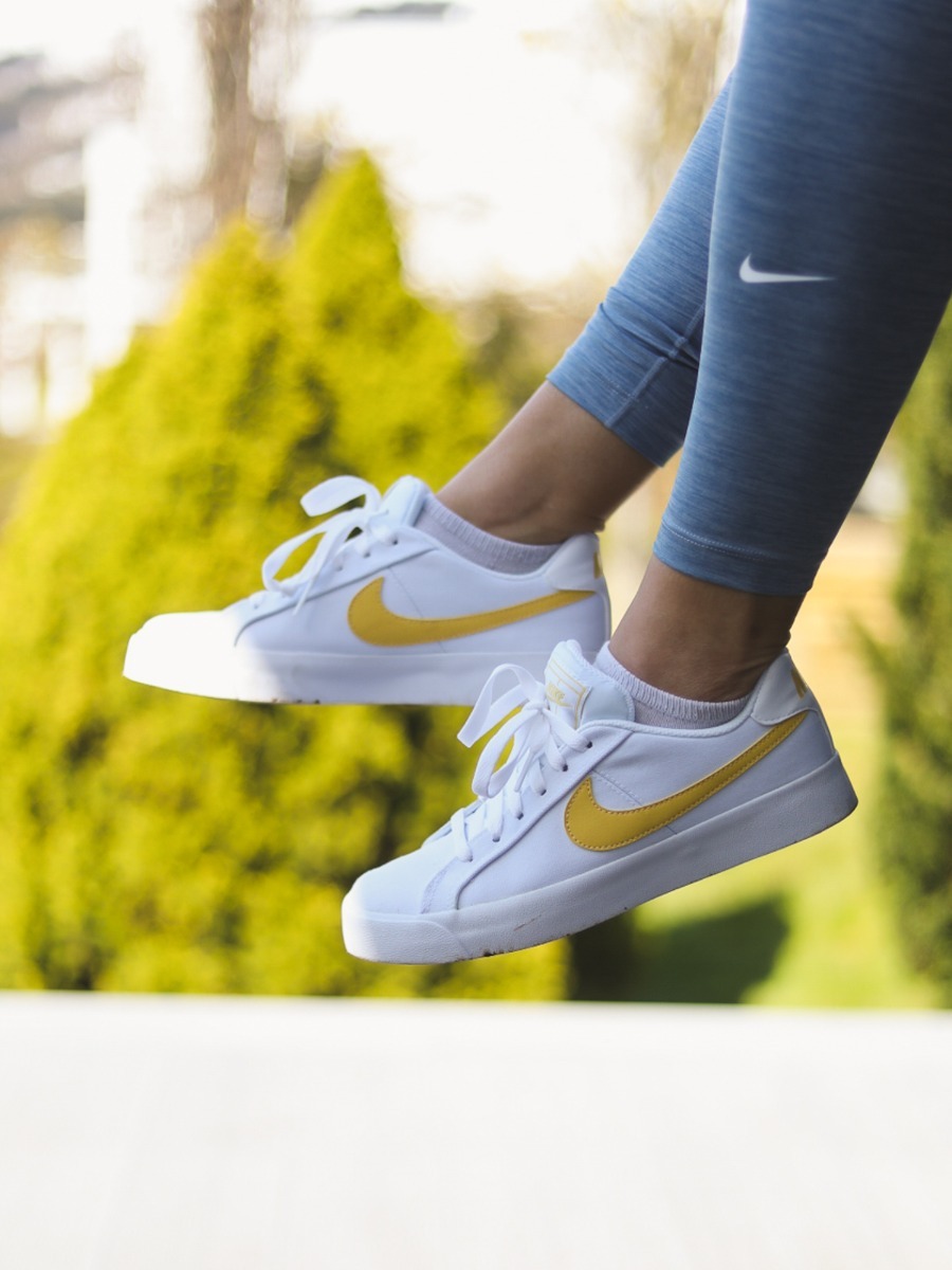 Nike Court Royale AC Canvas White/ Topaz Yellow
