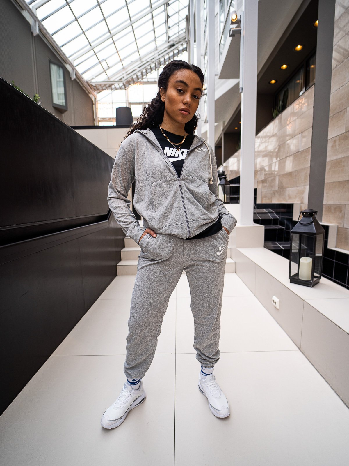 Nike Gym Vintage Pant Dark Grey Heather/ Sail