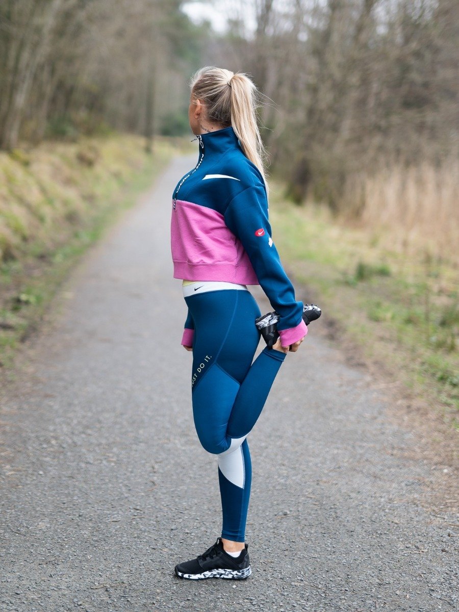 Nike Dry Fleece Top Icon Clash Valerian Blue/ Cosmic Fuchsia