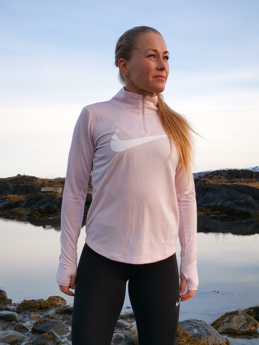 Nike Swoosh Midlayer Run Barely Rose/ White