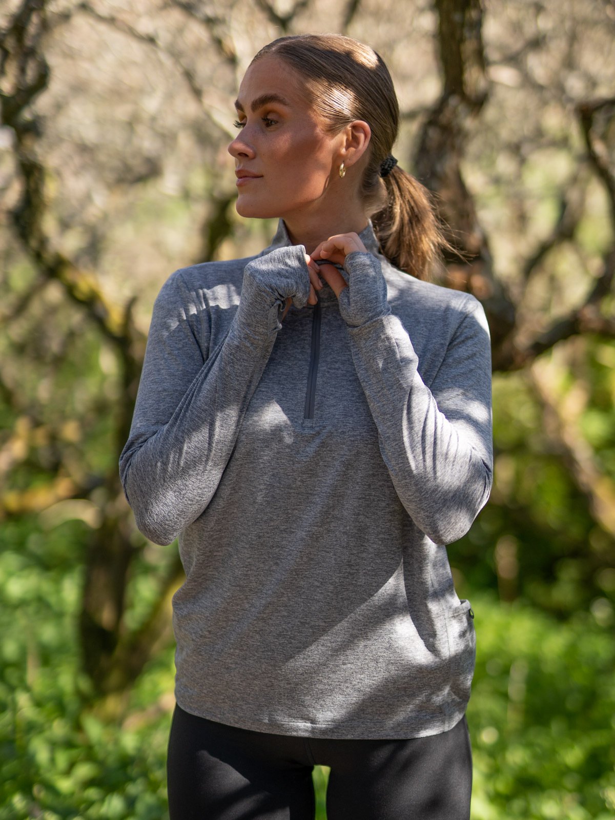 Nike Element Top Halfzip Smoke Grey/ Reflective Silver