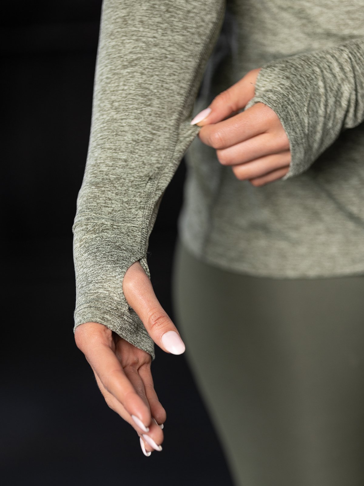 Nike Element Top Halfzip Medium Olive/Olive Aura/Heather