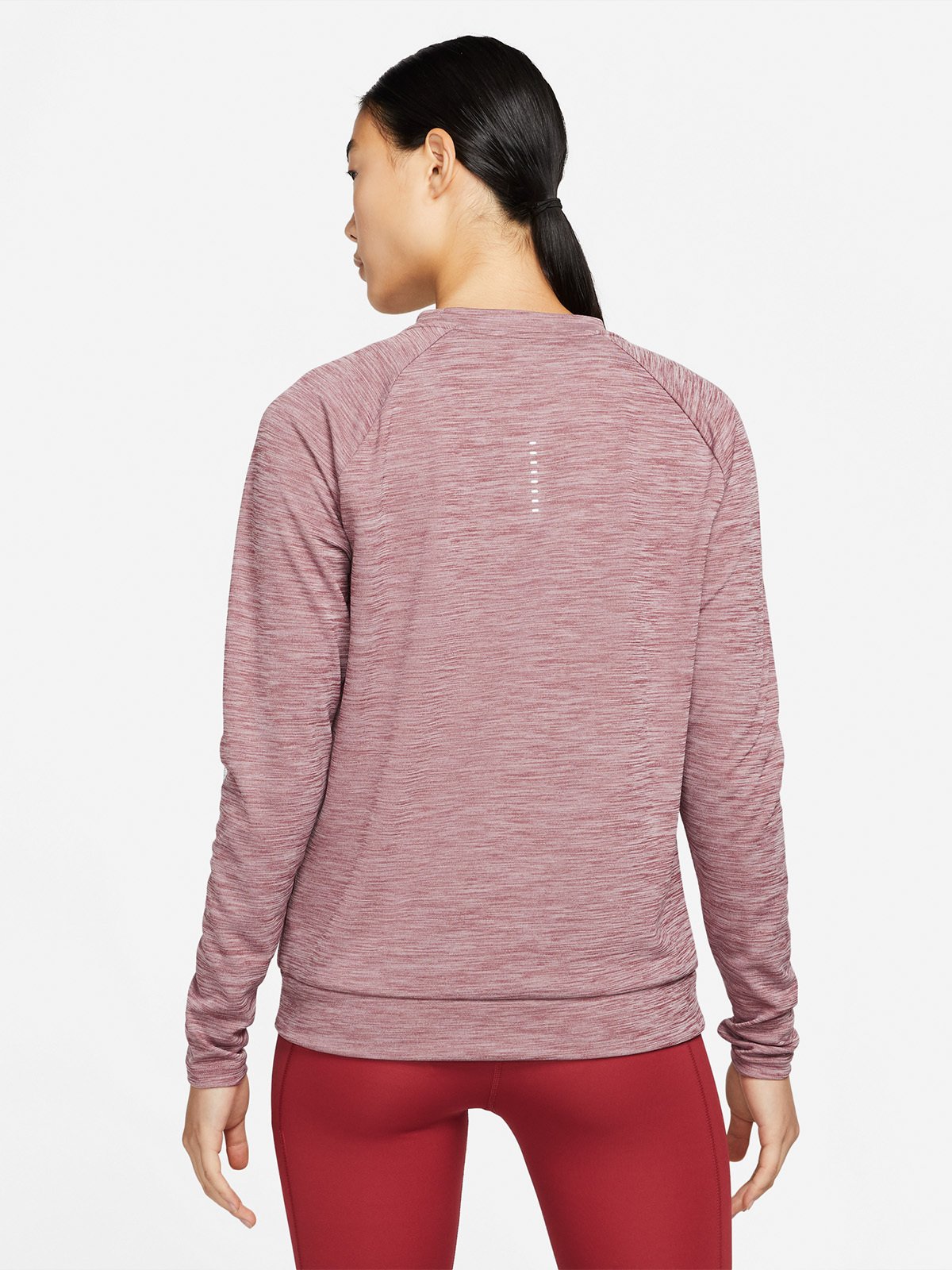 Nike Pacer Crew Long Sleeve Pomegranate