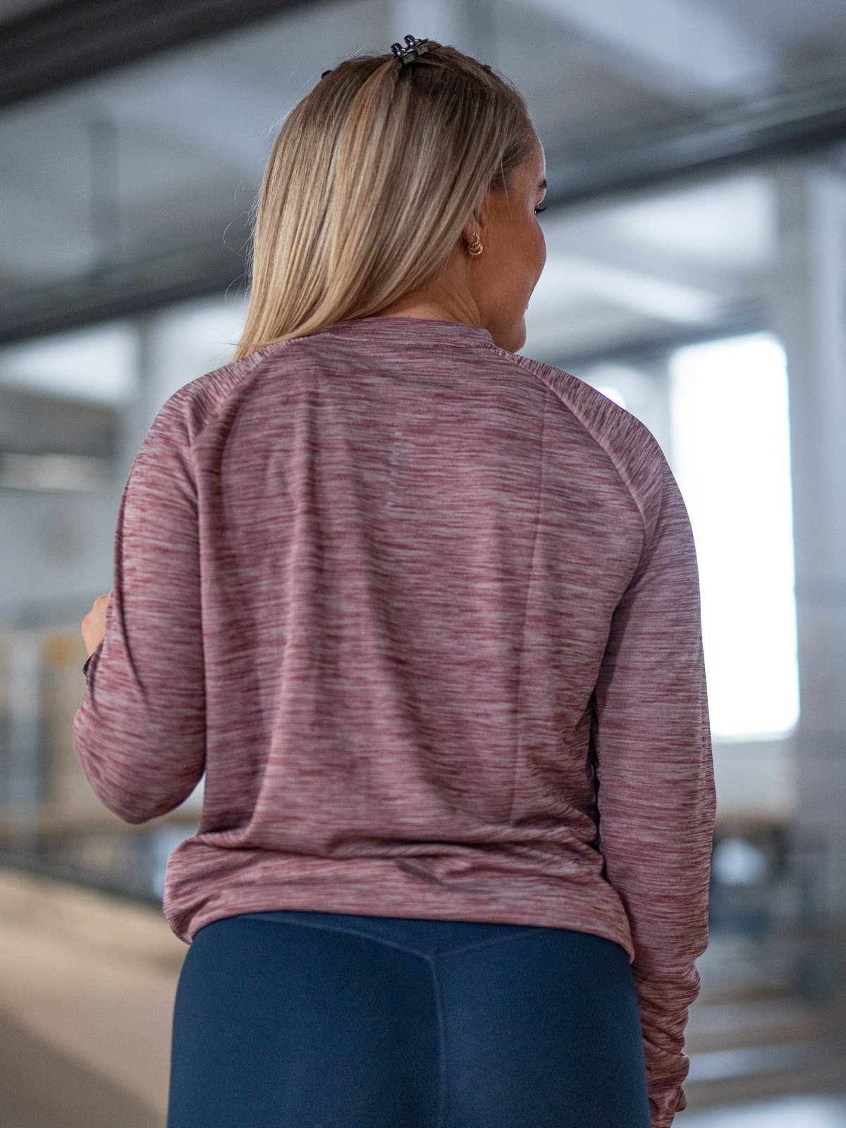 Nike Pacer Crew Long Sleeve Pomegranate