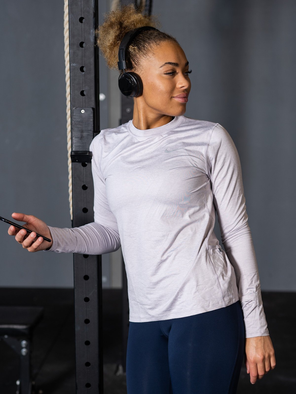 Nike Element Long Sleeve Smoke grey/ Reflective silver