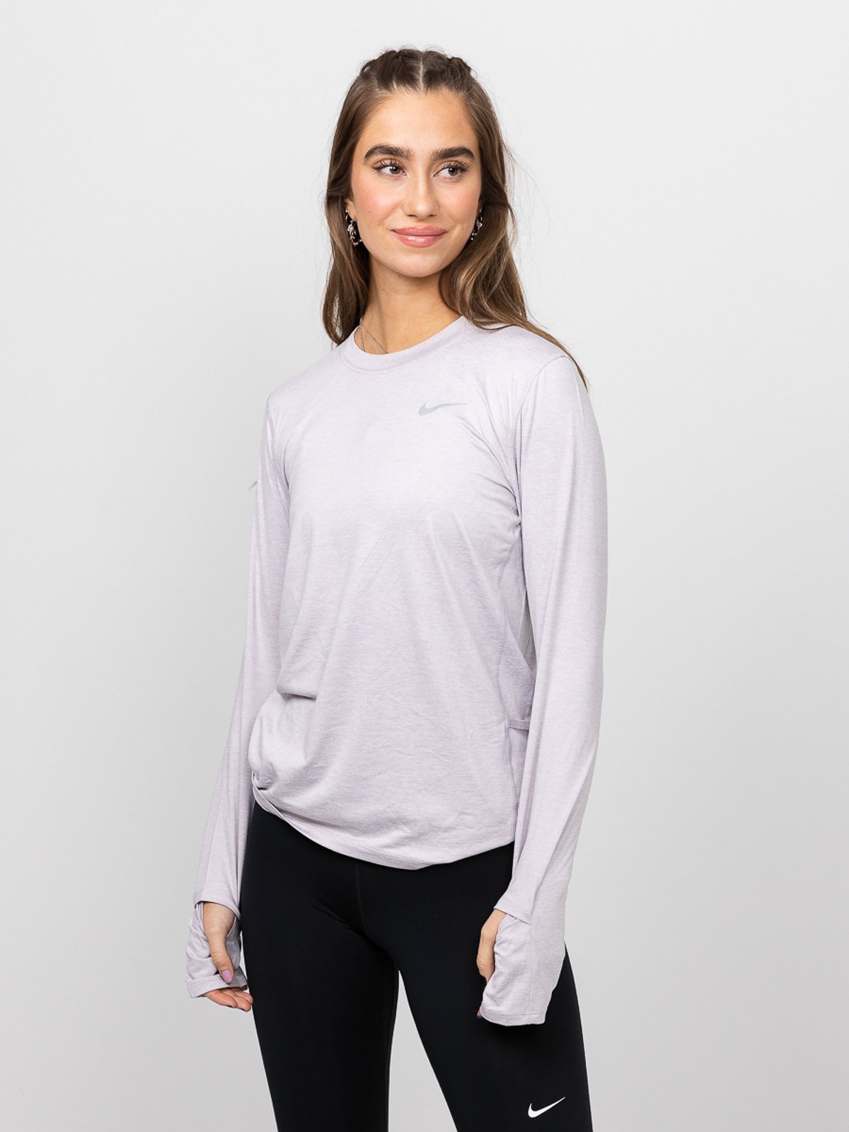 Nike Element Long Sleeve Smoke grey/ Reflective silver