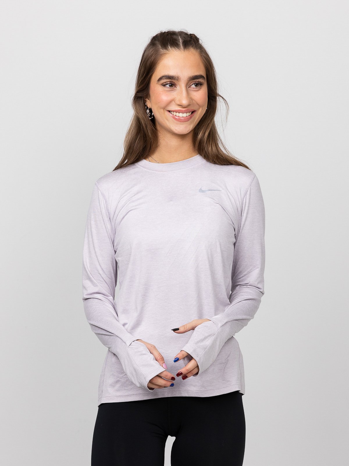 Nike Element Long Sleeve Smoke grey/ Reflective silver