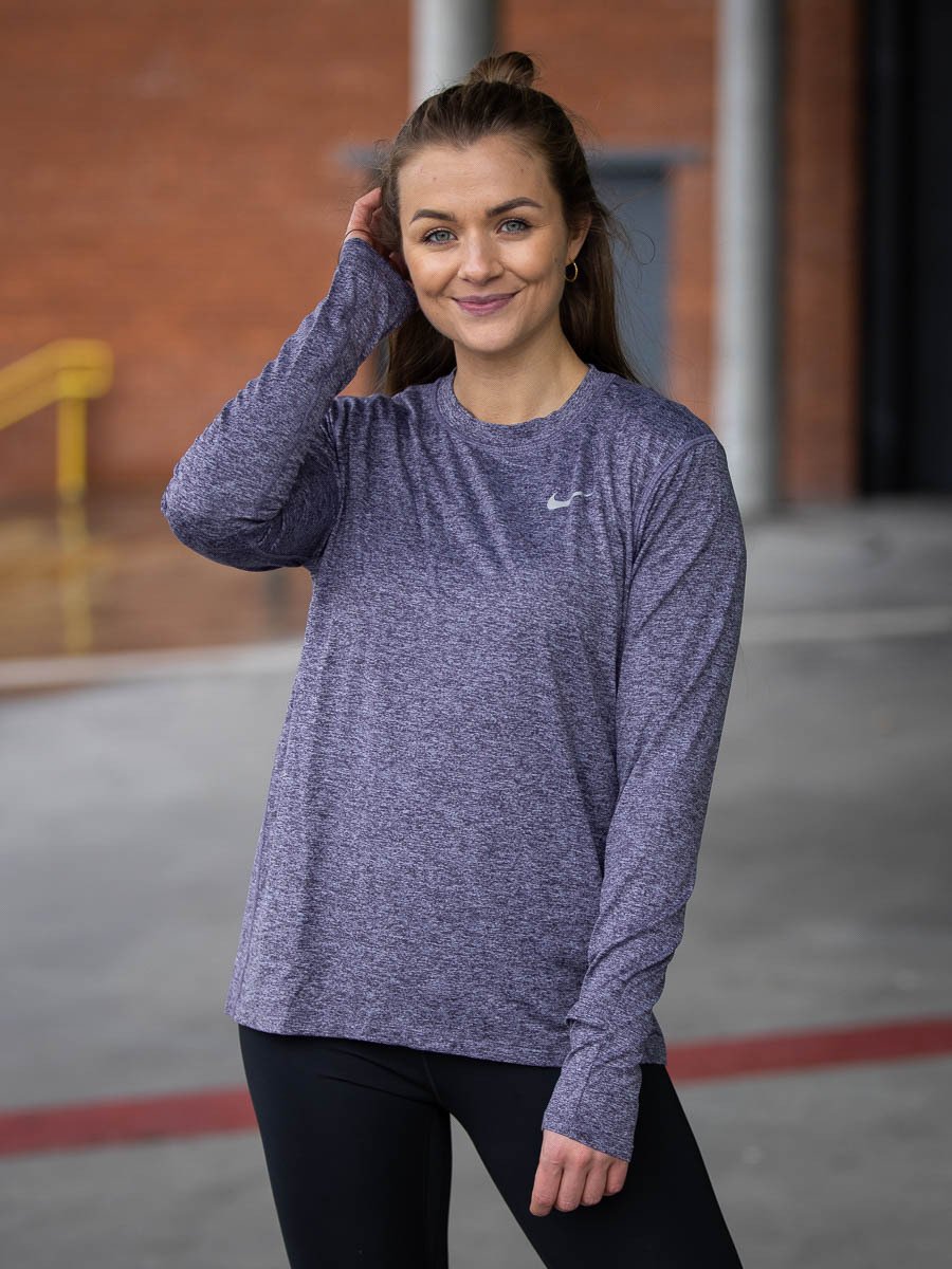 Nike Element Long Sleeve Lilla
