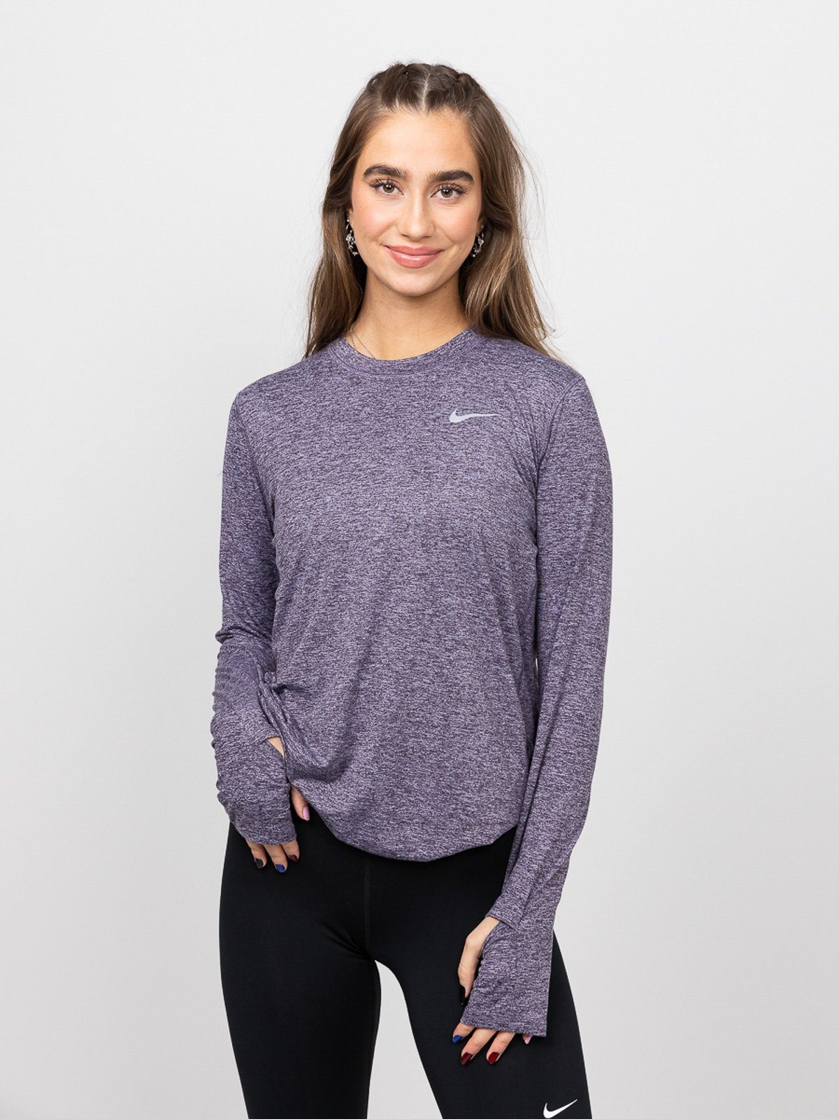 Nike Element Long Sleeve Lilla