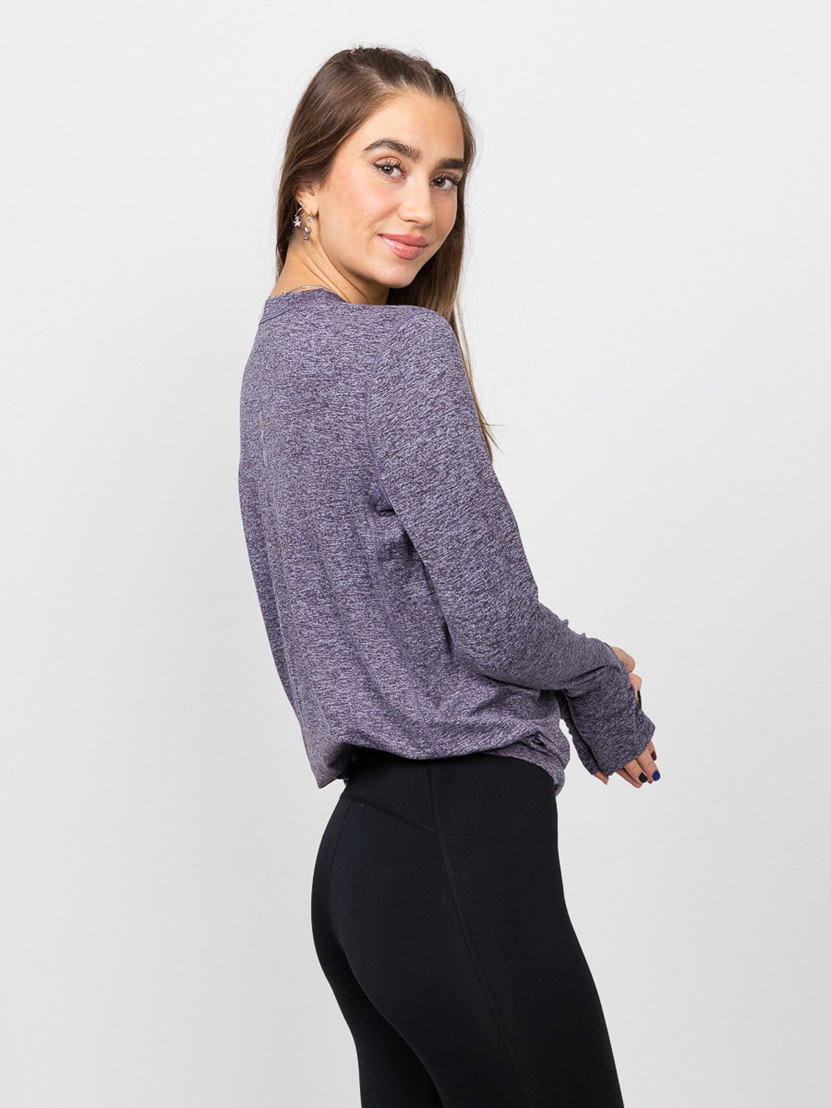 Nike Element Long Sleeve Lilla