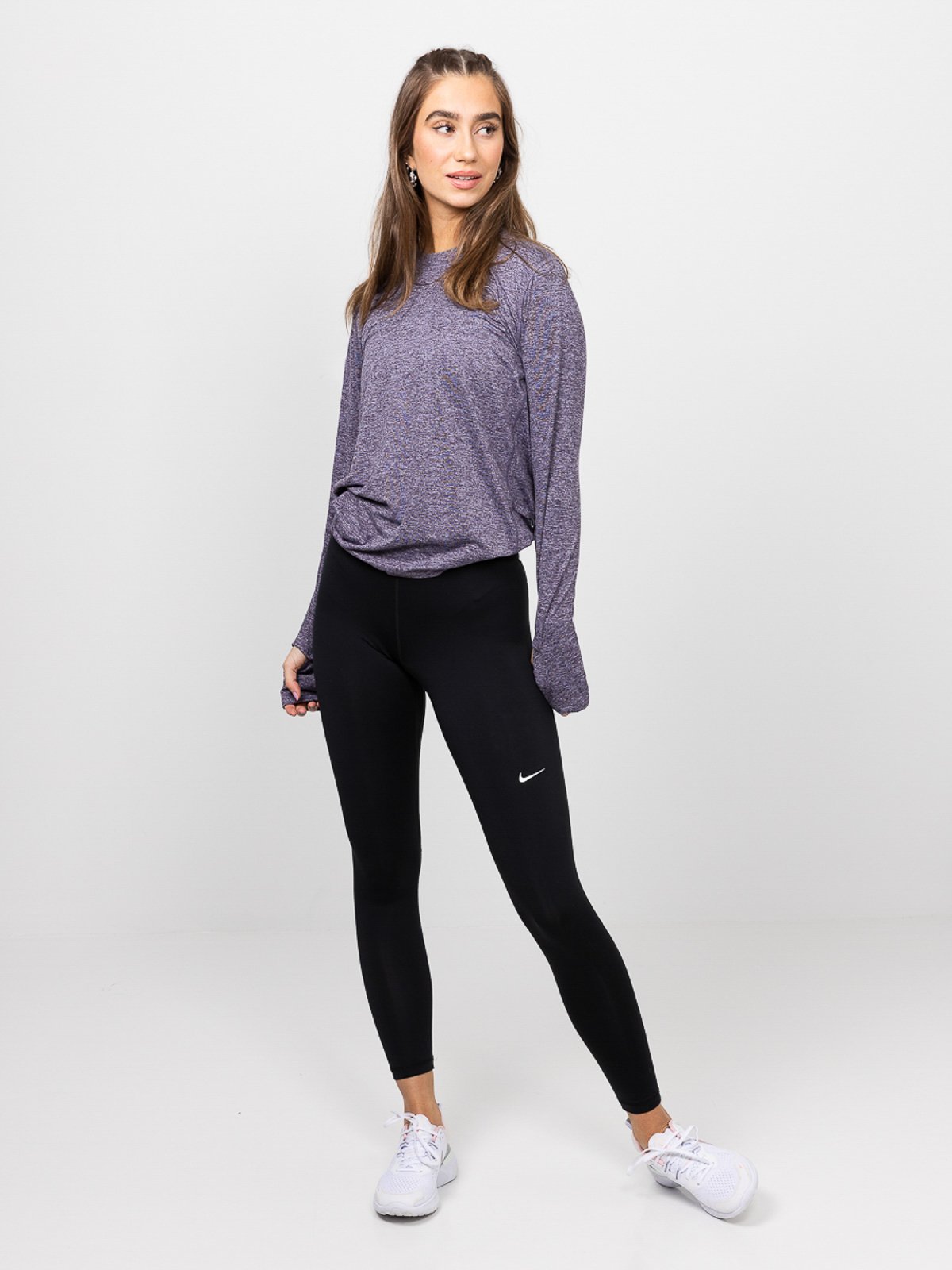 Nike Element Long Sleeve Lilla