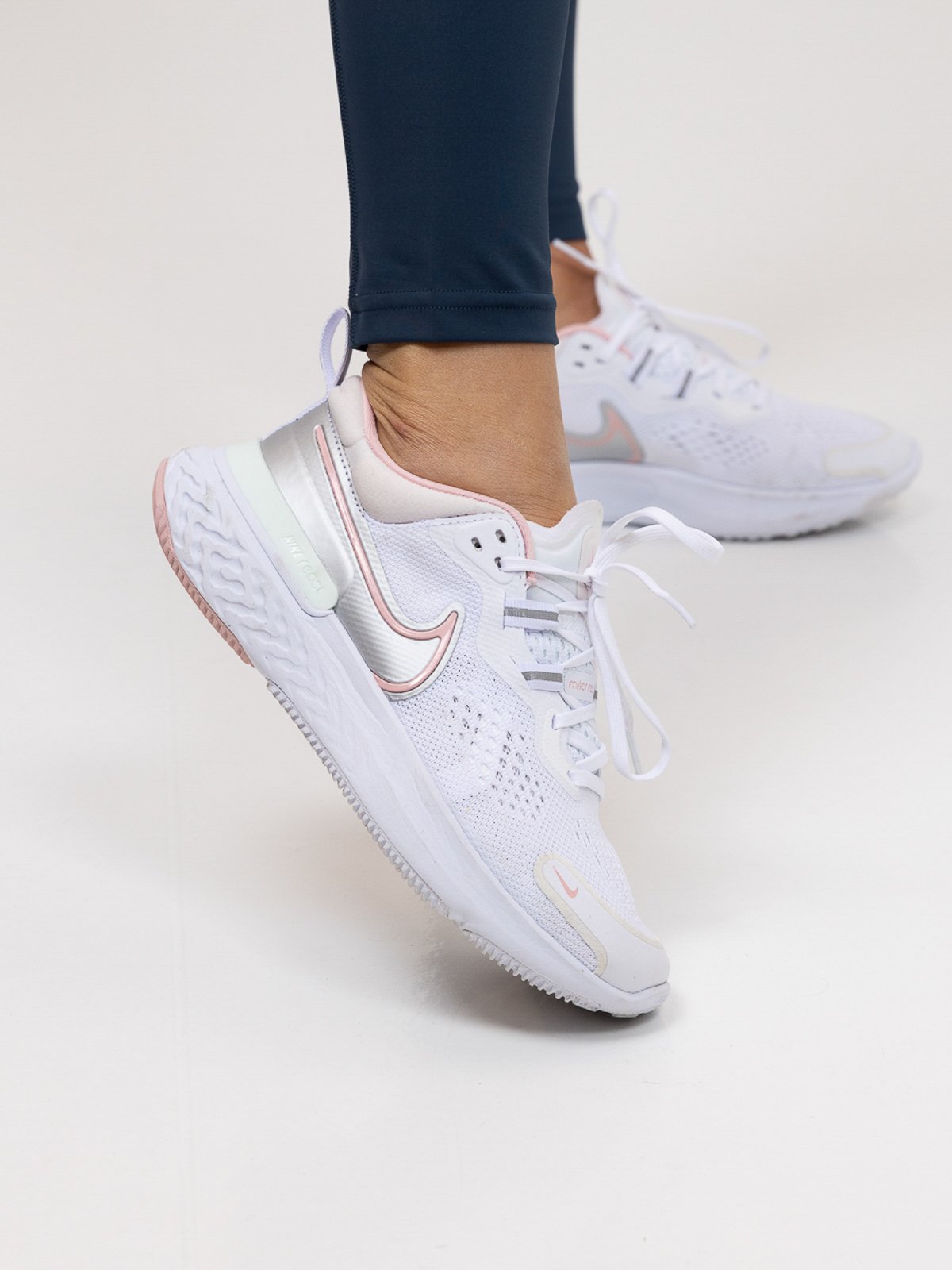 Nike React Miler 2 White/ Pink Glaze - Light Soft Pink