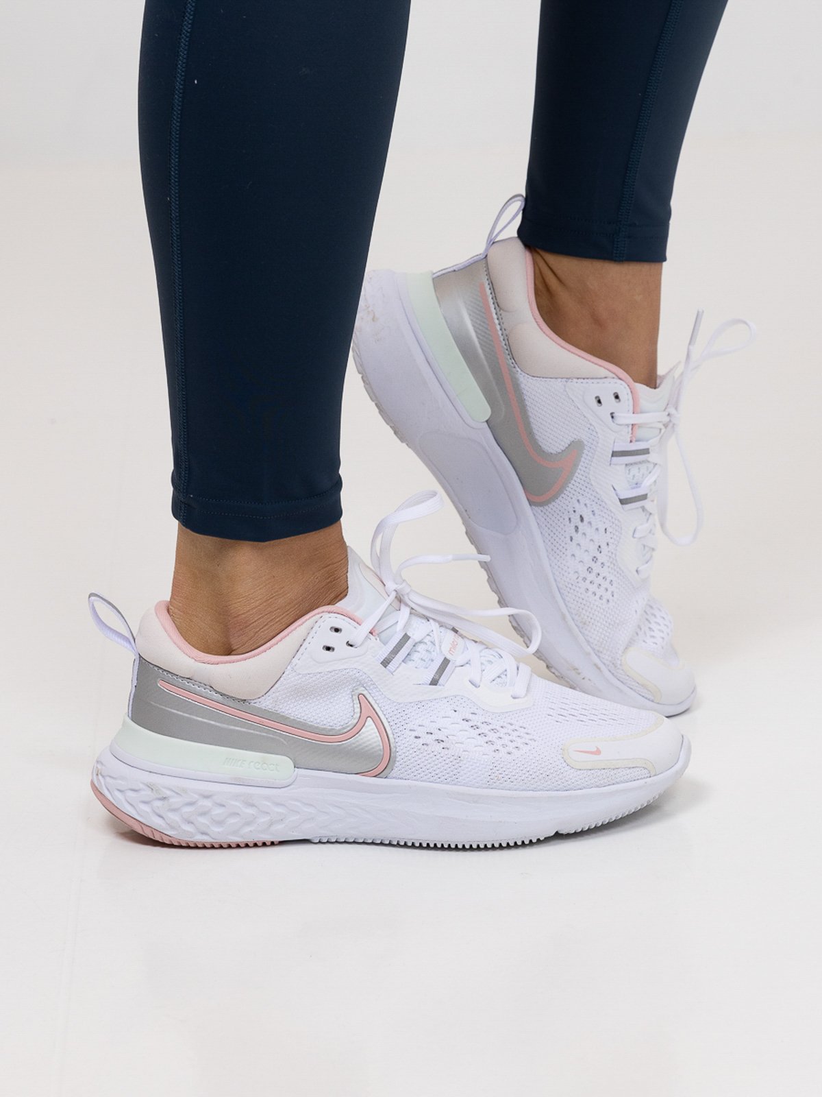 Nike React Miler 2 White/ Pink Glaze - Light Soft Pink