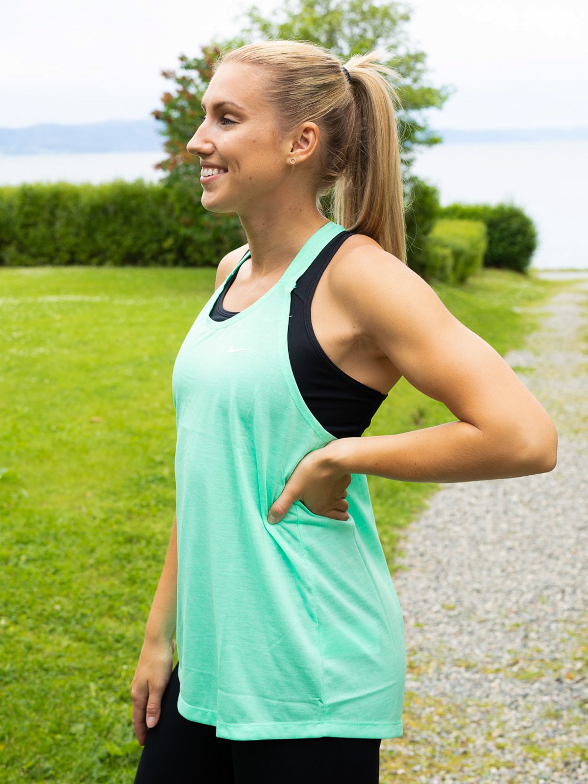 Nike Dri-Fit Training Tank Green Glow/ White