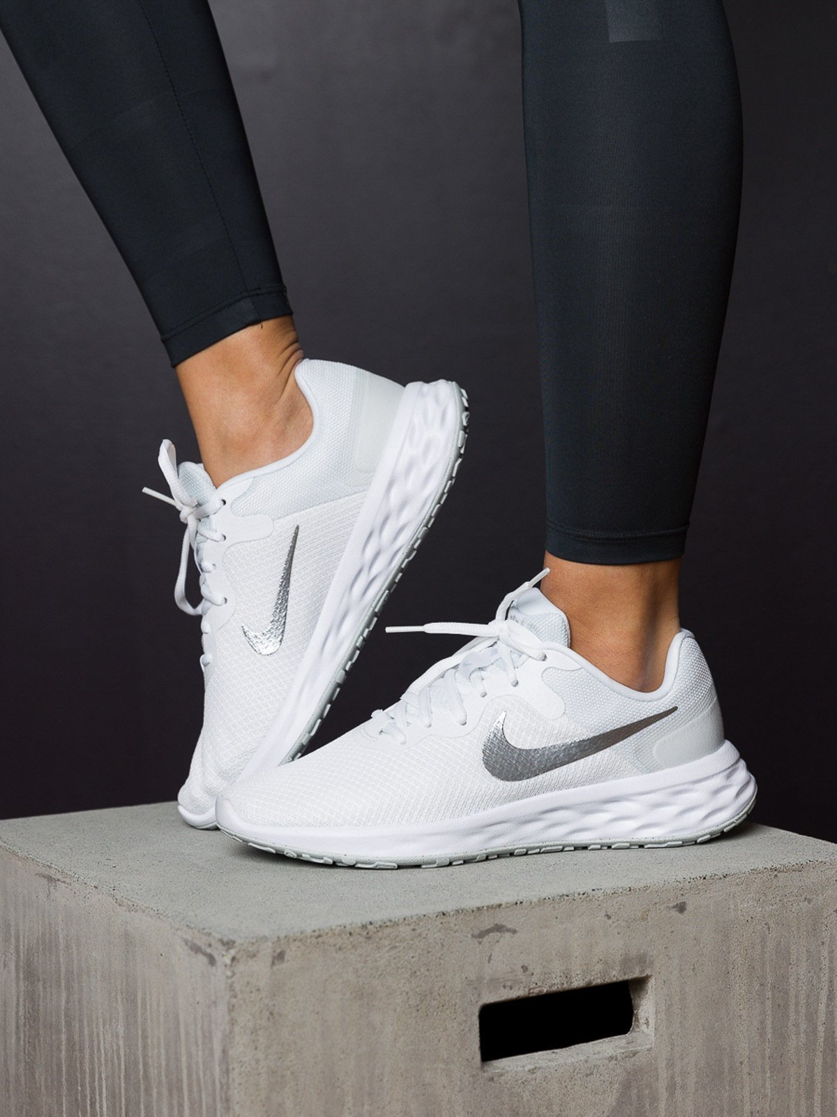 Nike Revolution 6 Next Nature Hvit/Pure Platinum/Metallic Silver