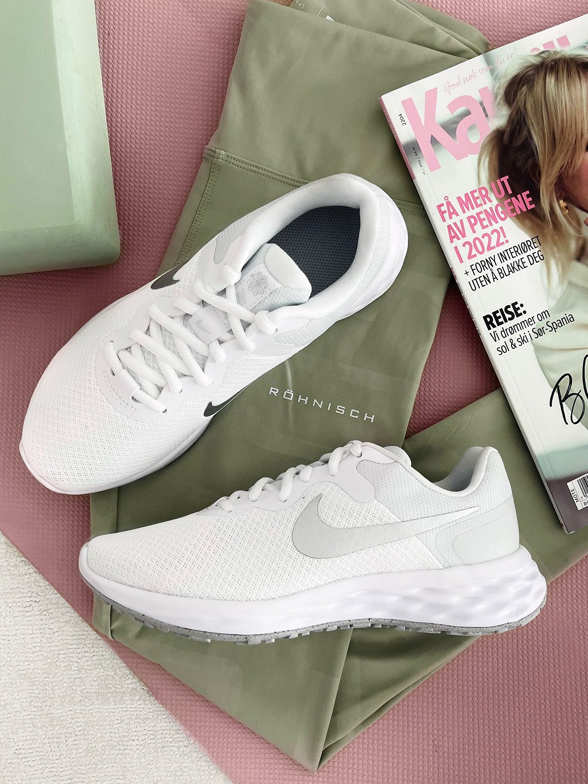 Nike Revolution 6 Next Nature Hvit/Pure Platinum/Metallic Silver