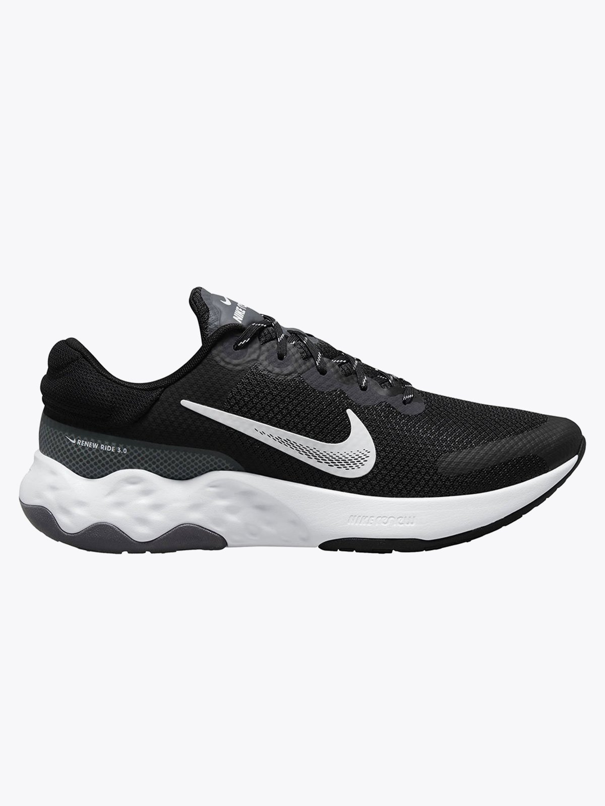 Nike Renew Ride 3 Black / White - Dark smoke grey