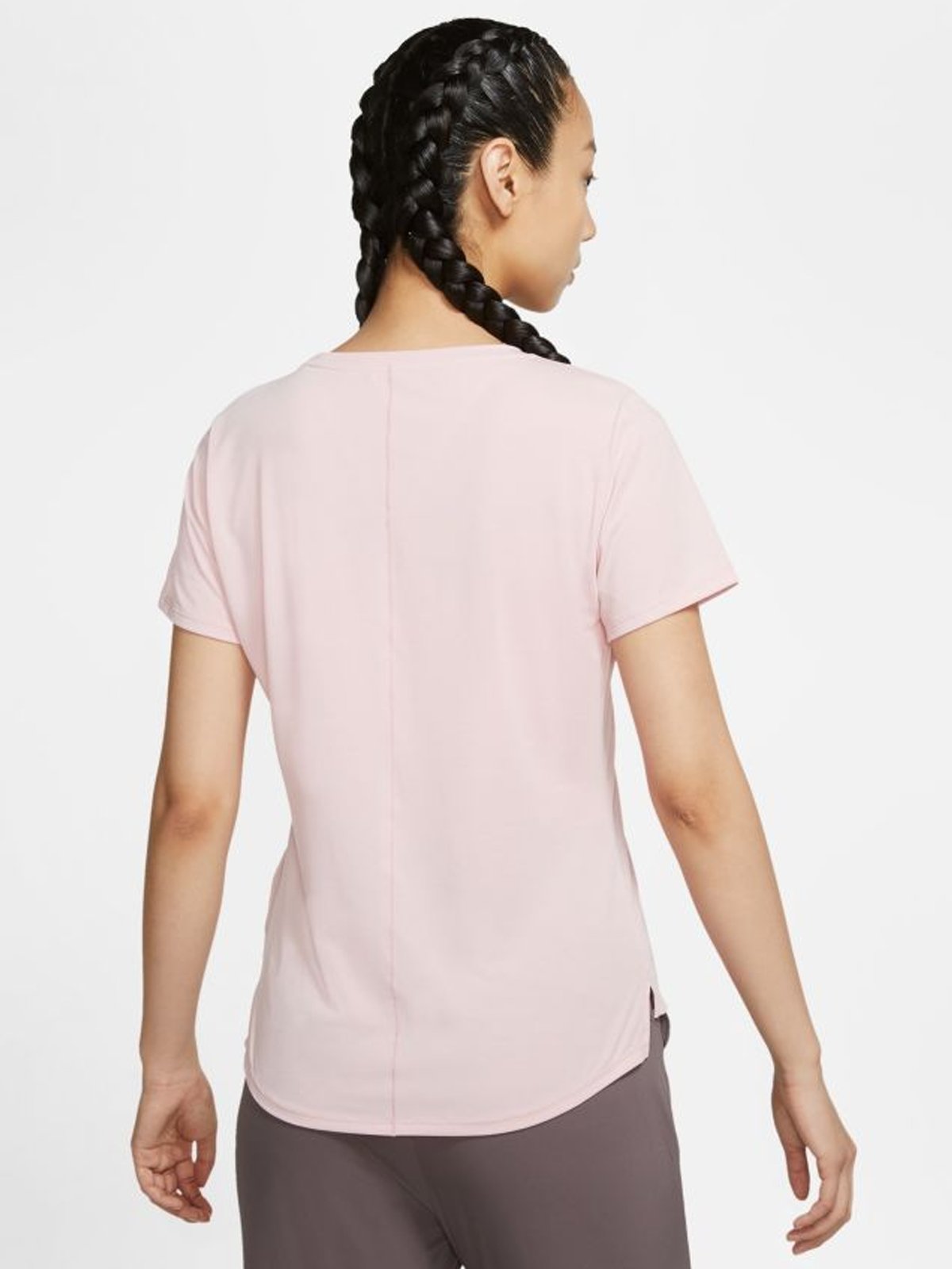 Nike One Luxe Short Sleeve Standard Top Pink Glaze / Reflective Silver
