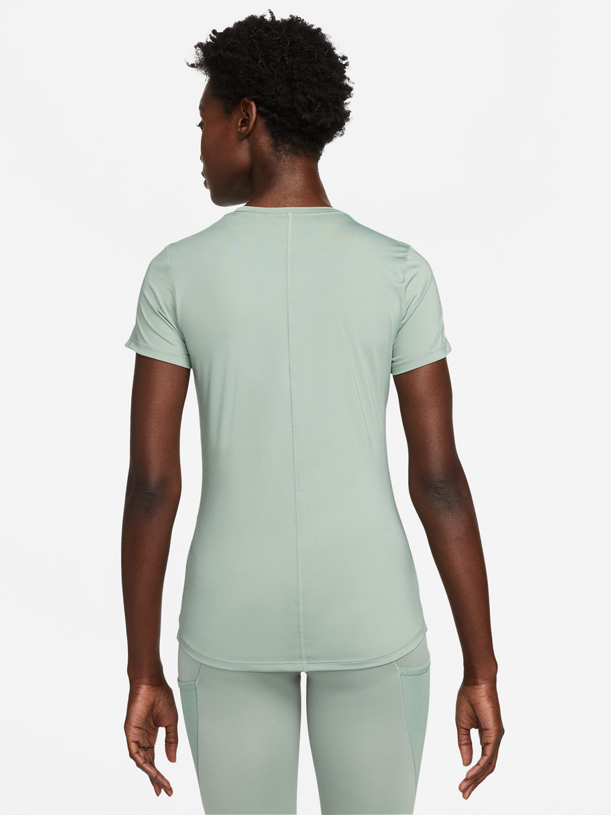 Nike One Short Sleeve Slim Top Grønn