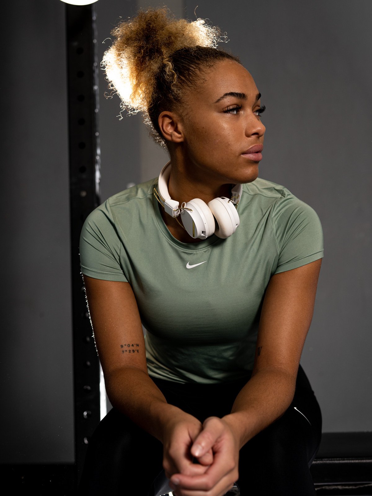 Nike One Short Sleeve Slim Top Grønn