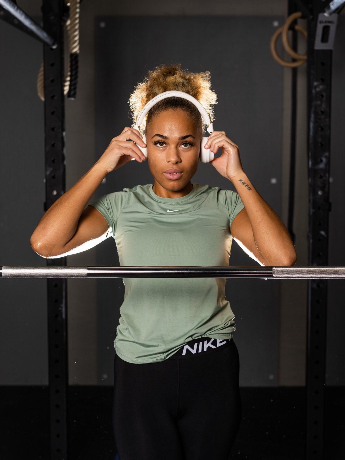 Nike One Short Sleeve Slim Top Grønn