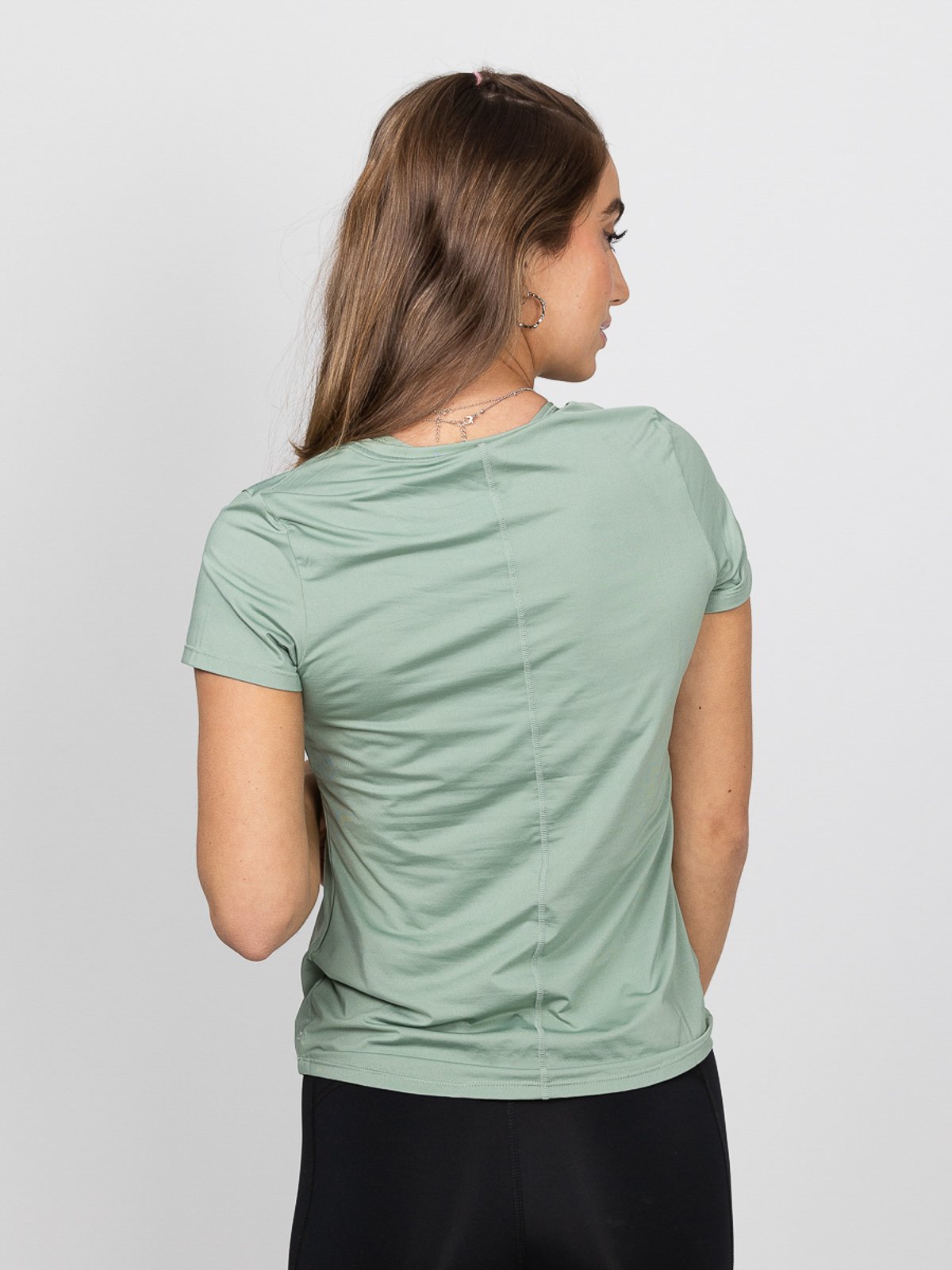 Nike One Short Sleeve Slim Top Grønn