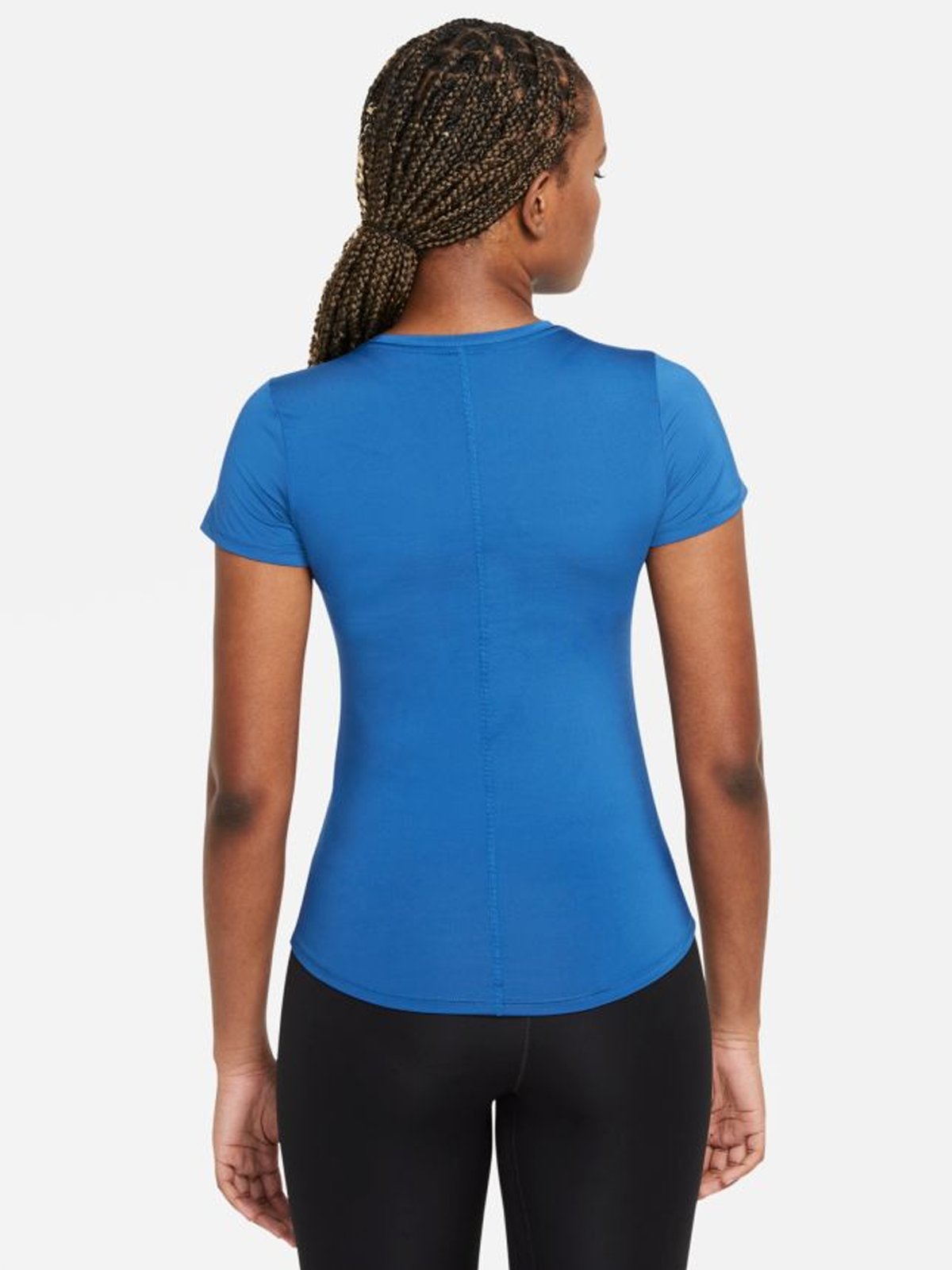 Nike One Short Sleeve Slim Top Court Blue / White