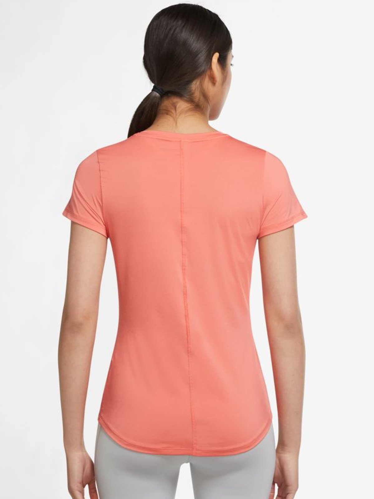 Nike One Short Sleeve Slim Top Magic Ember / White