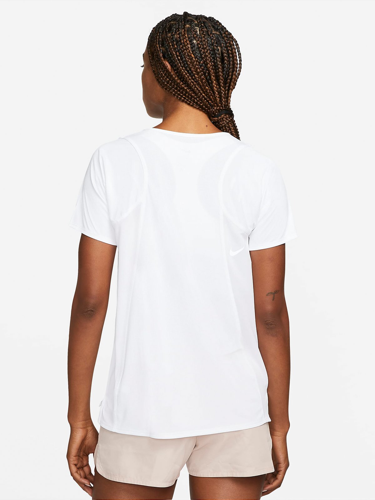 Nike Dri-Fit Race Short Sleeve White