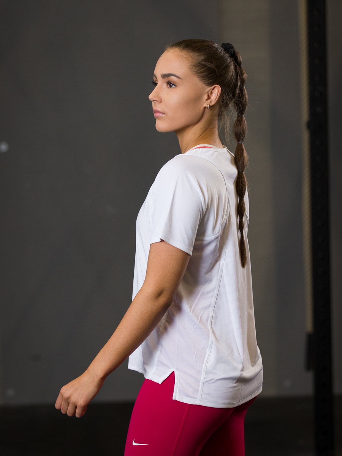 Nike Dri-Fit Race Short Sleeve White