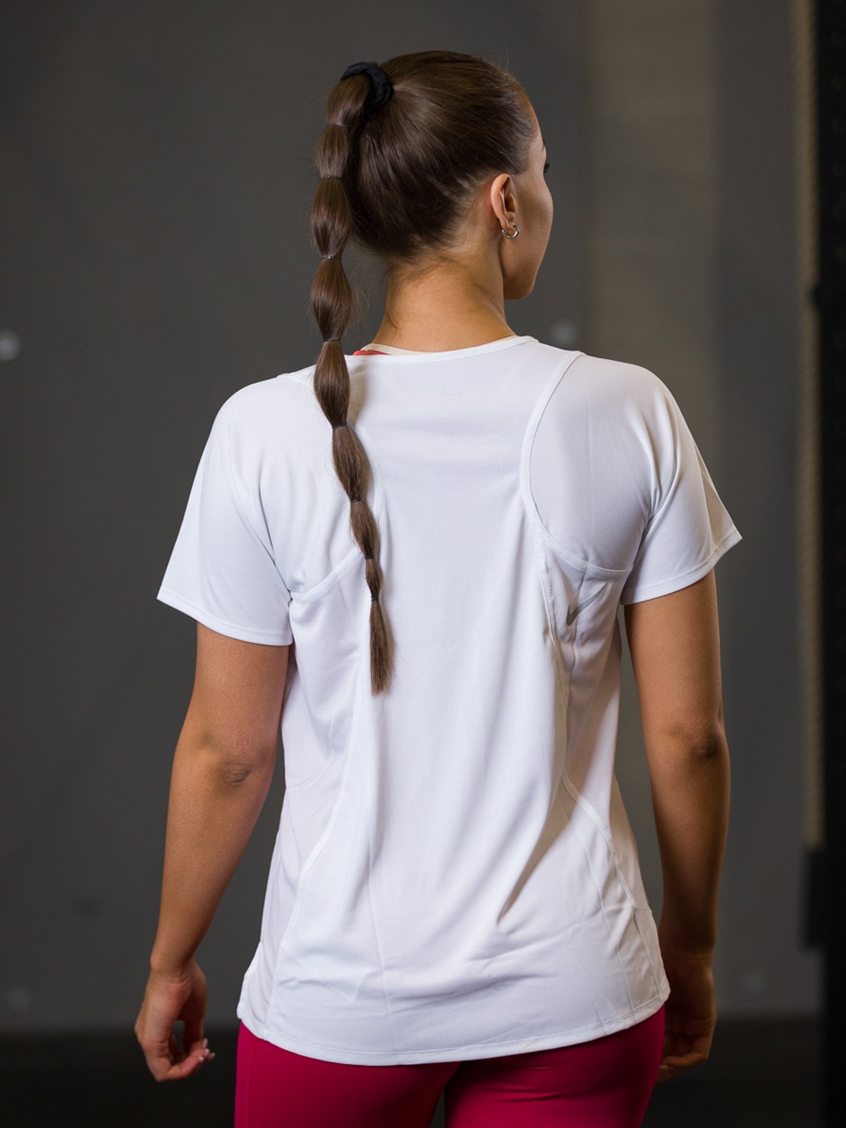 Nike Dri-Fit Race Short Sleeve White