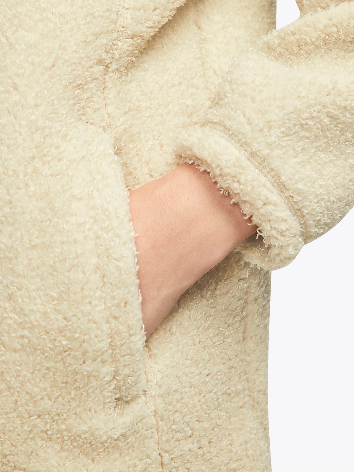 Nike Statement Cozy Top Halfzip Rattan/Svart