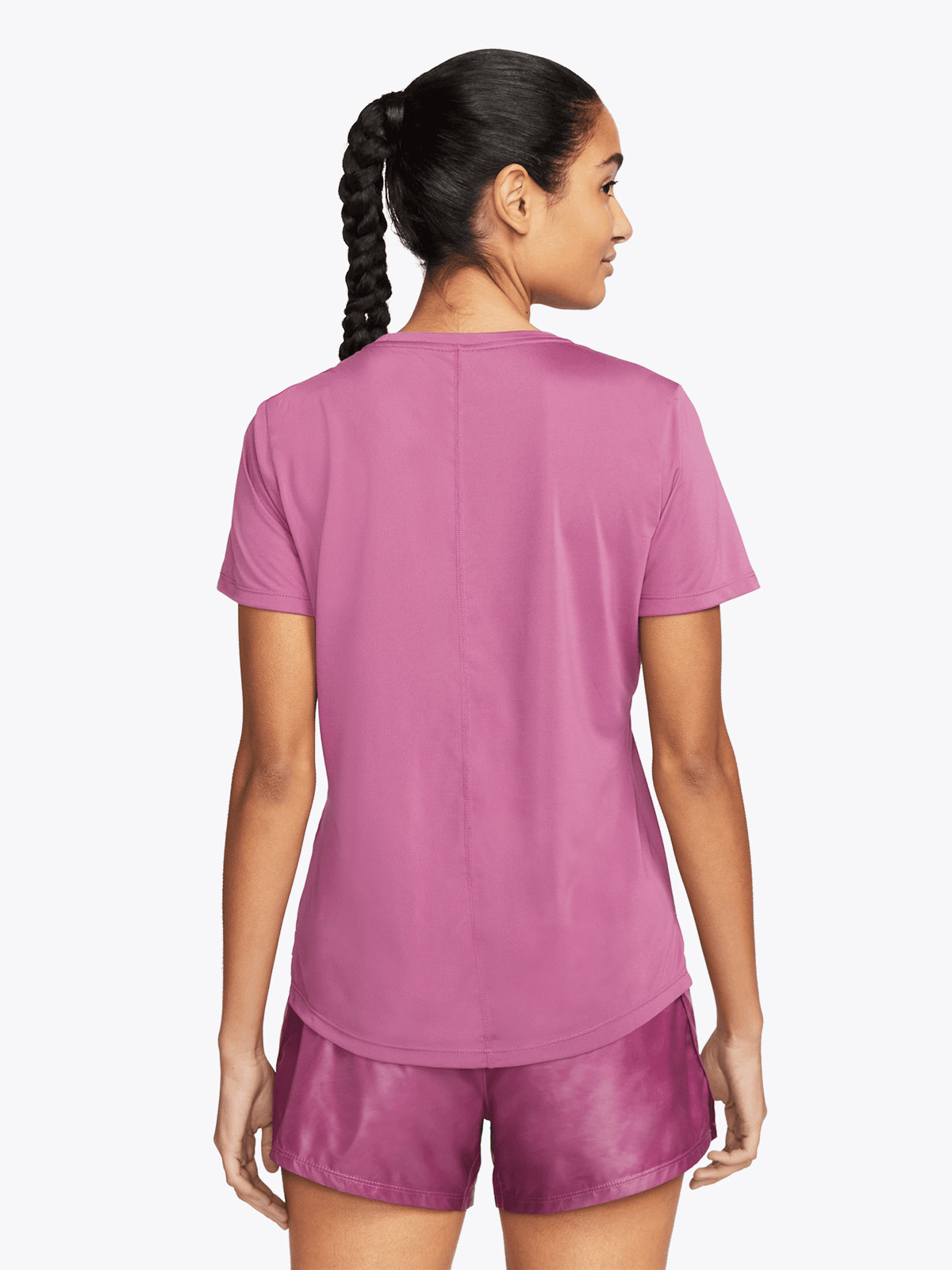 Nike Swoosh Run Short Sleeve Light Bordeaux/Sangria/Hvit