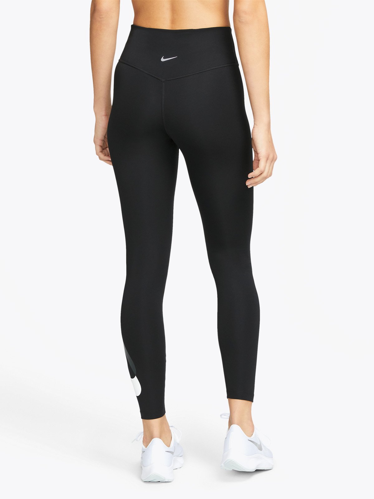 Nike Swoosh Run 7/8 Tight Black / White