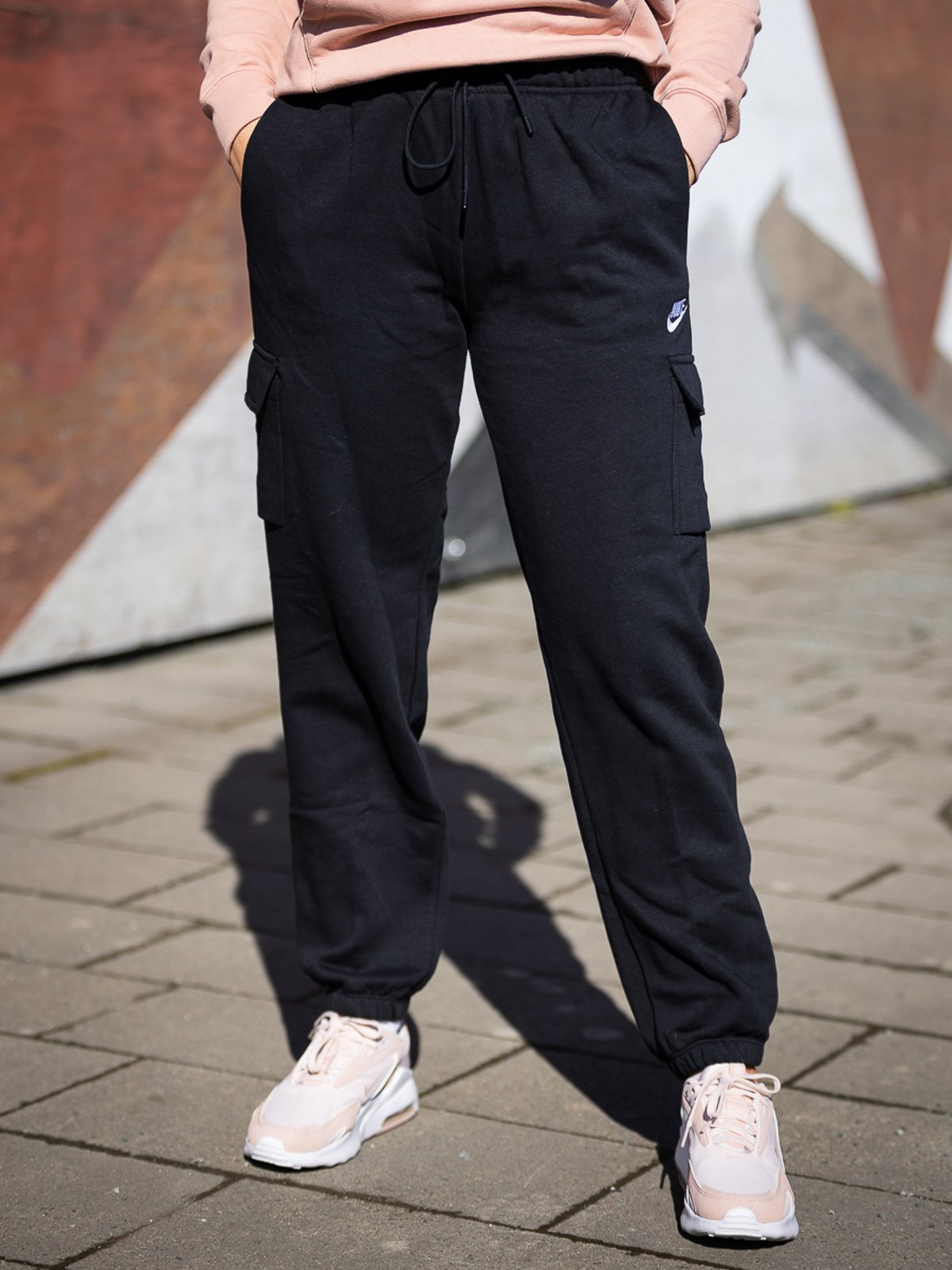 Nike Essential Cargo Pant Svart/Hvit