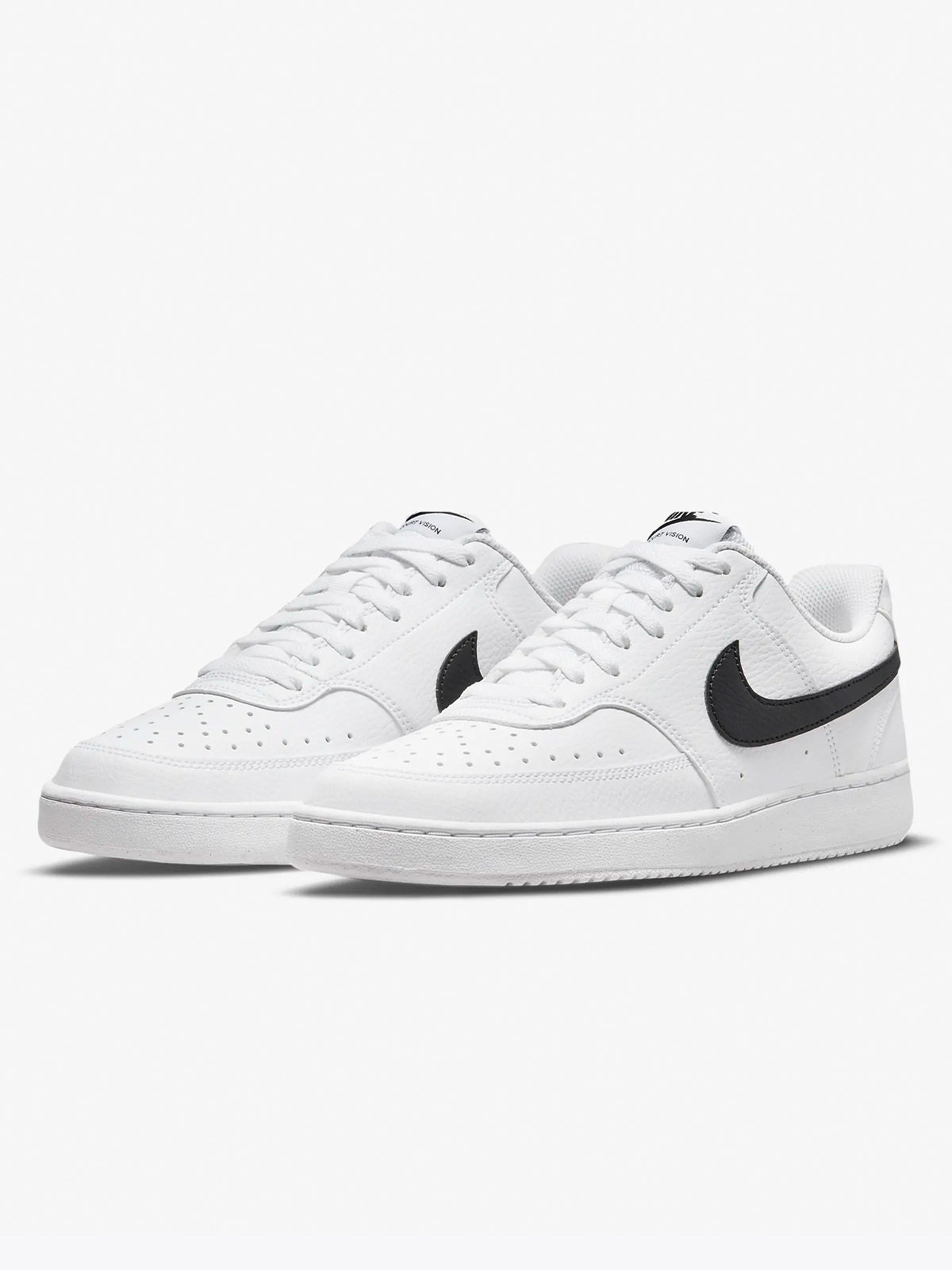 Nike Court Vision Low Next Nature Hvit/Hvit/Svart