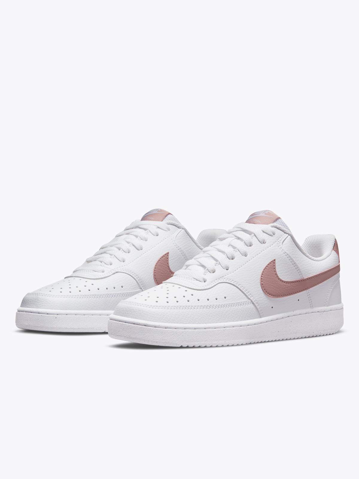 Nike Court Vision Low Next Nature Hvit/Pink Oxford